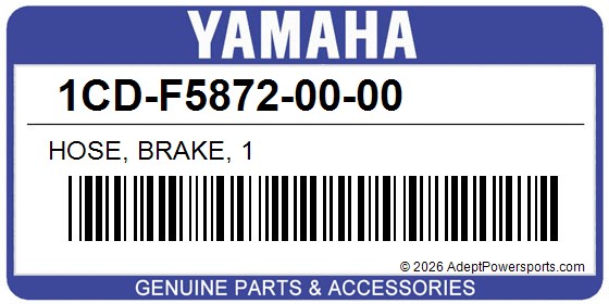 Yamaha 1CD-F5872-00-00 Hose, Brake, 1