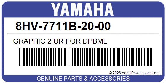 Yamaha 8HV-7711B-20-00 Graphic 2 Ur For Dpbml