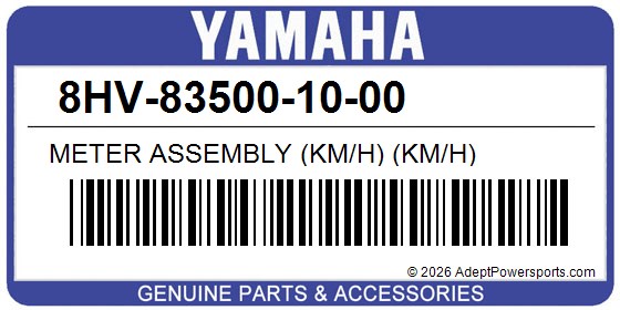 Yamaha 8HV-83500-10-00 Meter Assembly (Km/H) (Km/H)