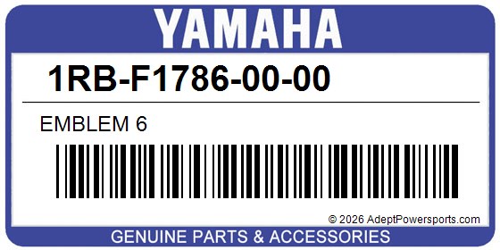 Yamaha 1RB-F1786-00-00 Emblem 6