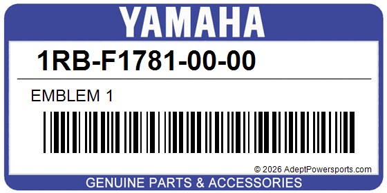 Yamaha 1RB-F1781-00-00 Emblem 1