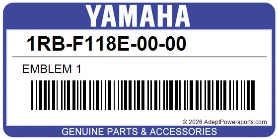 Yamaha 1RB-F118E-00-00 Emblem 1