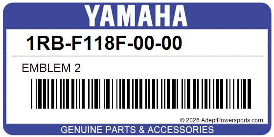 Yamaha 1RB-F118F-00-00 Emblem 2