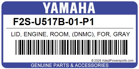 Yamaha F2S-U517B-01-P1 Lid, Engine, Room, (Dnmc), For, Gray