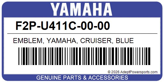Yamaha F2P-U411C-00-00 Emblem, Yamaha, Cruiser, Blue
