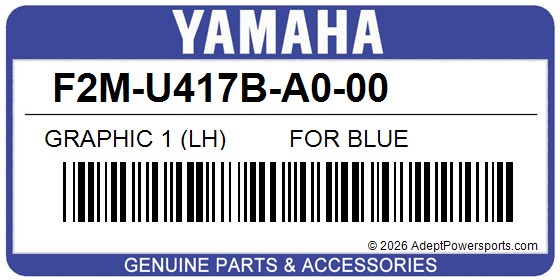 Yamaha F2M-U417B-A0-00 Graphic 1 (Lh)         For Blue