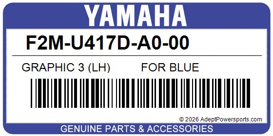 Yamaha F2M-U417D-A0-00 Graphic 3 (Lh)         For Blue