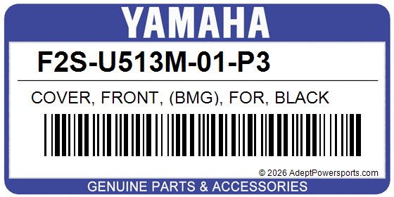 Yamaha F2S-U513M-01-P3 Cover, Front, (Bmg), For, Black
