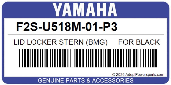 Yamaha F2S-U518M-01-P3 Lid Locker Stern (Bmg)     For Black