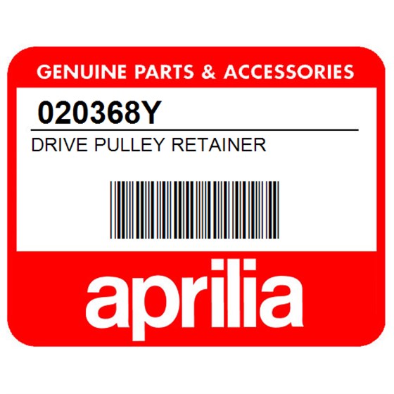 Aprilia 020368Y Drive Pulley Retainer