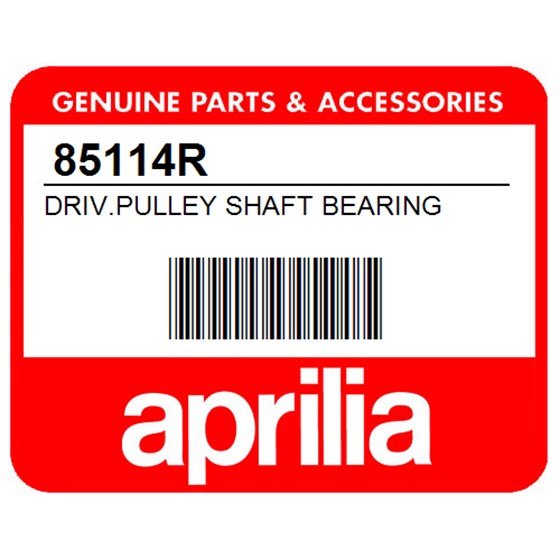 Aprilia 85114R Driv.Pulley Shaft Bearing