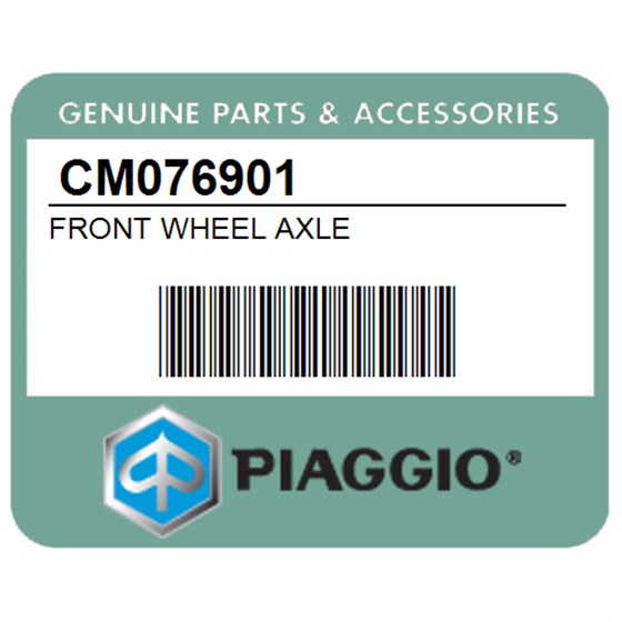 Piaggio CM076901 Front Wheel Axle