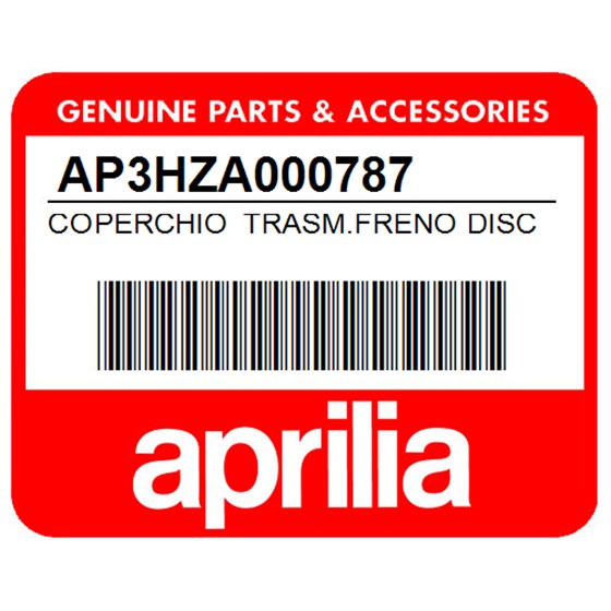 Aprilia AP3HZA000787 Coperchio Trasm.Freno Disco