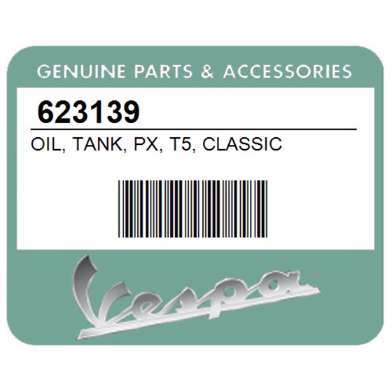 Vespa 623139 Oil, Tank, Px, T5, Classic