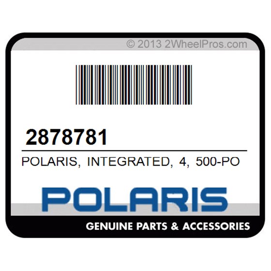 Polaris 2878781 Polaris, Integrated, 4, 500-Pound, Winch