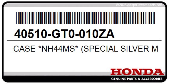 Honda 40510-GT0-010ZA Case *Nh44ms* (Special Silver Metallic)