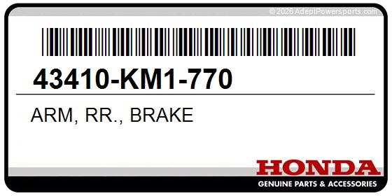 Honda 43410-KM1-770 Arm, Rr., Brake