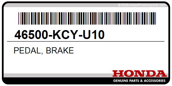 Honda 46500-KCY-U10 Pedal, Brake