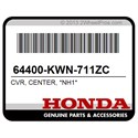 Honda 64400-KWN-711ZC Cvr, Center, *Nh1*