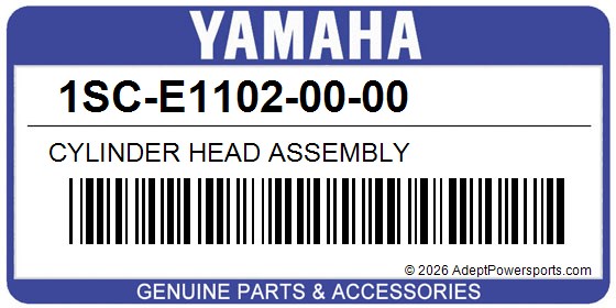 Yamaha 1SC-E1102-00-00 Cylinder Head Assembly