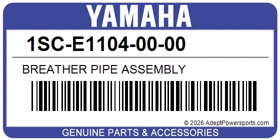 Yamaha 1SC-E1104-00-00 Breather Pipe Assembly