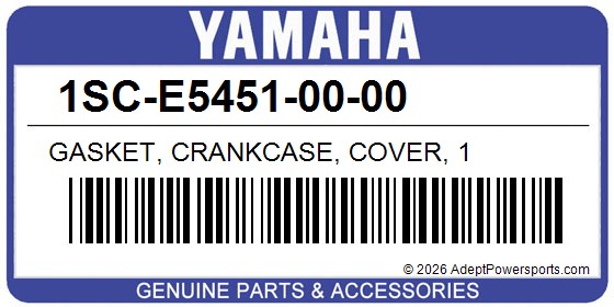 Yamaha 1SC-E5451-00-00 Gasket, Crankcase, Cover, 1