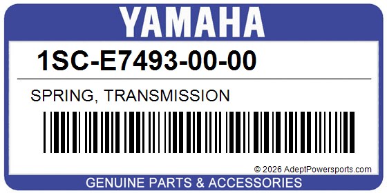 Yamaha 1SC-E7493-00-00 Spring, Transmission