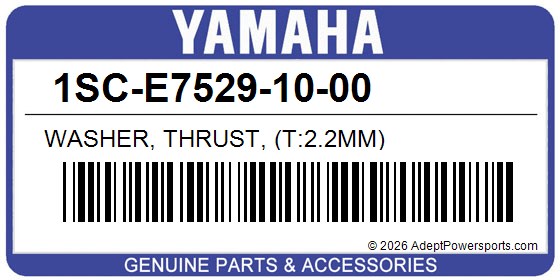 Yamaha 1SC-E7529-10-00 Washer, Thrust, (T:2.2Mm)