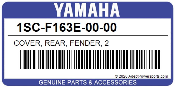 Yamaha 1SC-F163E-00-00 Cover, Rear, Fender, 2