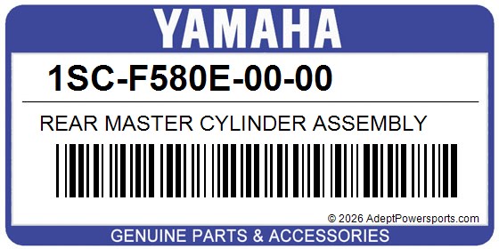 Yamaha 1SC-F580E-00-00 Rear Master Cylinder Assembly