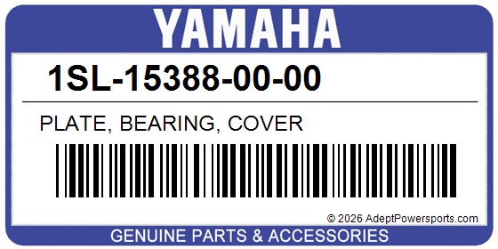 Yamaha 1SL-15388-00-00 Plate, Bearing, Cover