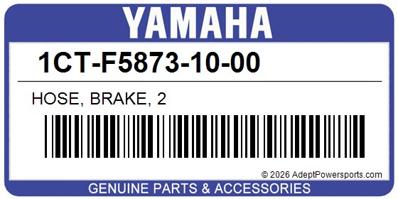 Yamaha 1CT-F5873-10-00 Hose, Brake, 2