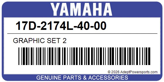 Yamaha 17D-2174L-40-00 Graphic Set 2