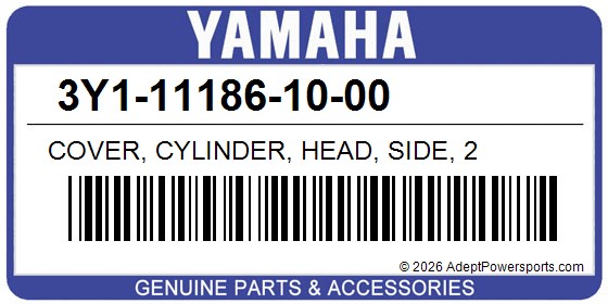 Yamaha 3Y1-11186-10-00 Cover, Cylinder, Head, Side, 2