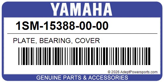 Yamaha 1SM-15388-00-00 Plate, Bearing, Cover