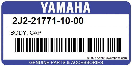 Yamaha 2J2-21771-10-00 Body, Cap