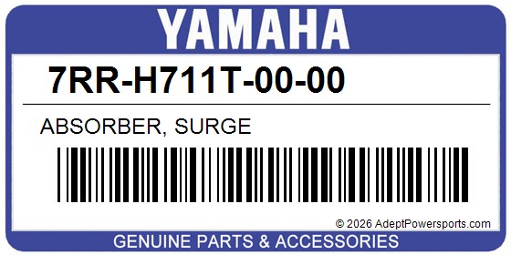 Yamaha 7RR-H711T-00-00 Absorber, Surge