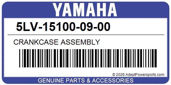 Yamaha 5LV-15100-09-00 Crankcase Assembly