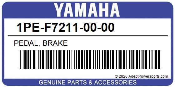 Yamaha 1PE-F7211-00-00 Pedal, Brake