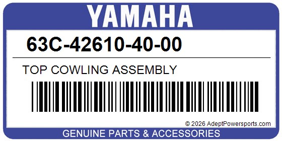 Yamaha 63C-42610-40-00 Top Cowling Assembly
