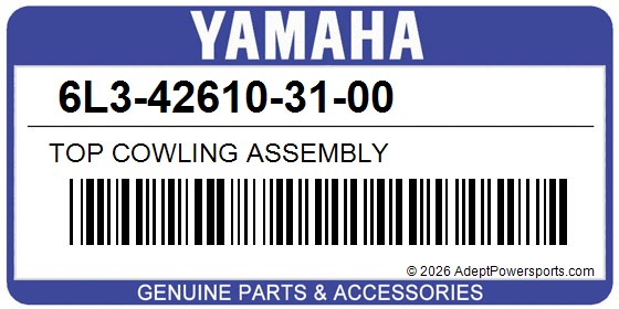 Yamaha 6L3-42610-31-00 Top Cowling Assembly