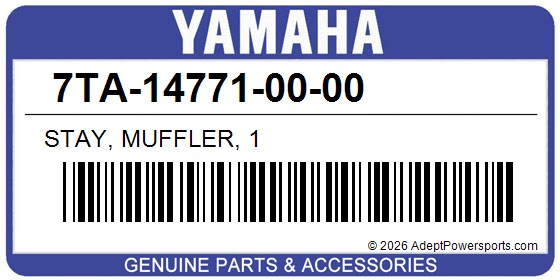 Yamaha 7TA-14771-00-00 Stay, Muffler, 1