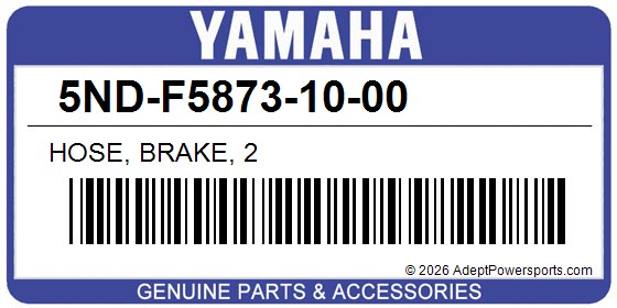 Yamaha 5ND-F5873-10-00 Hose, Brake, 2