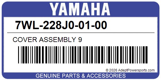 Yamaha 7WL-228J0-01-00 Cover Assembly 9