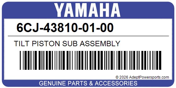 Yamaha 6CJ-43810-01-00 Tilt Piston Sub Assembly