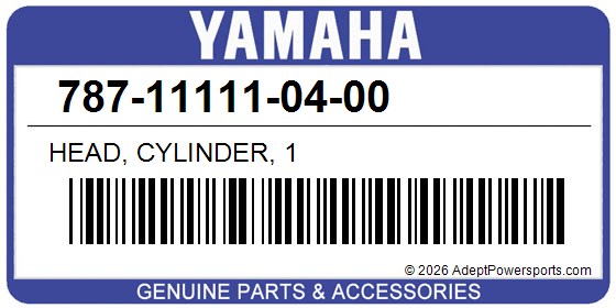 Yamaha 787-11111-04-00 Head, Cylinder, 1