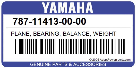 Yamaha 787-11413-00-00 Plane, Bearing, Balance, Weight
