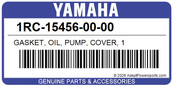 Yamaha 1RC-15456-00-00 Gasket, Oil, Pump, Cover, 1