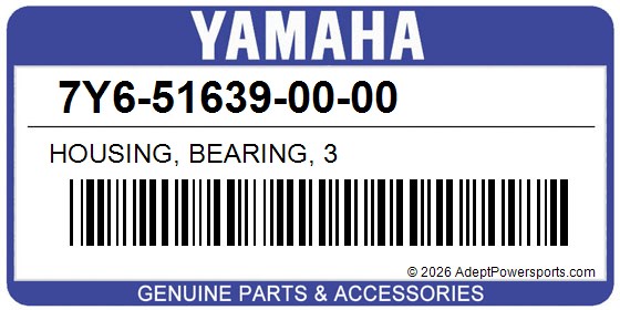 Yamaha 7Y6-51639-00-00 Housing, Bearing, 3