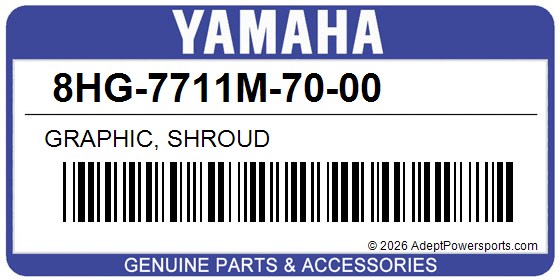 Yamaha 8HG-7711M-70-00 Graphic, Shroud